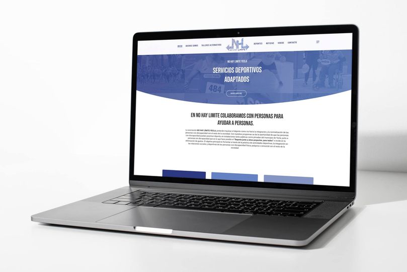 Nuevo diseño web de la asociación No hay límite.
